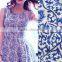 beautiful dress fabric 100% printed spun rayon fabric for women dress