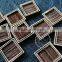 8mm Setting Size Vintage Style Natual Log Wood Bezel Square Pendant Setting DIY Findings Supplies 1431029