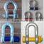 Hot sale U.S. type bow shackle and d shackle, lifting chain shackles