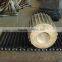 leaf conveyer chain driven by gear