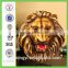 factory custom-made high quality resin lion head sculpture of decoration of houses interior