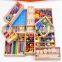 Kids Wooden Educational Toy Froebel Set With 15 Types Teaching AIDS