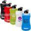 850ml Big Food Grade Plastic Folded Water Bottle,big Mouth Carabiner Cap Water Bottle