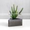 Triangle shape plain concrete interior waterproof bare concrete flower pot