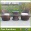 funky modern outdoor furnitue rattan coffee table set