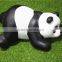 Home garden seats christmas decorative 30cm Height small artificial white and black fiberglass chinese flat Panda E10 28X11