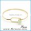 Single Bangle Wholesale Fashion Jewelry Wire Gemstone Bracelet