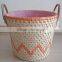 natural maize rope customized laundry storage proofing basket nesting for home decoration corn husk rope woven basket