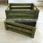 Factory Price Stain Color Wooden Fruit Crate Boxes Wooden Wine Box