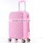 cheap pink abs luggage sets