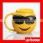 UCHOME Unique Funny Ceramic Emoji Mug,Emoji Cups