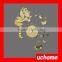 UCHOME Fairy Wall Clock Mirror Cheap Laser Cut Children's Wall Mirror Clock