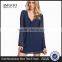 Whoelsale Custom Fashion Lace Boarder Dress For Women Designer One Piece Party V-neck Front Casual Dress