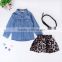2017 Wholesale Kids Summer Dress Baby Girl Long Dress Set
