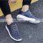 Hot Sale Man Running Breathable Shoe With No Brand Flyknit Fabric Casual Shoes