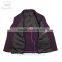 Daynoliao 2016 fashion design men wear vertical stripe half lining purple latest men blazer designs