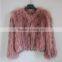 Myfur China Wholesale Lady Winter Fur Jacket Real Raccoon Fur Knitted Jackets