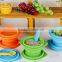OEM, many colors,Baby Products Collapsible Silicone Bowl with Lid,kids silicone bowl