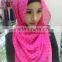 pink dotted women muslim hemp blue simple hood scarf hijabs/wuxe solid color pretty muslim hijab/lual fashion muslim hijab