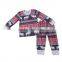 Wholesale Cotton Pajamas Baby Sleepwear Organic Cotton Kids Clothes Deer Christmas Pajamas