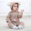 Cute newborn baby body suit winter clothing animal romper