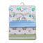 100%cotton flannel baby newborn receiving blanket with 4 in 1 gift bag