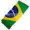 Fashion Wholesale Customize Design Women's Voile Brazil Flag Print Scarf