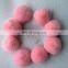 Factory price rabbit fur poms rex rabbit fur accessory for fashion