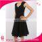 New Design Short cape strap Women solid Skater casual Dress