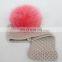 Factory direct supply ladies headbands girl headband with fur pom pom