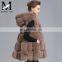 Top Fashion New Design Luxury Real Fox Fur Hood Vest Pattern / Women Winter Sleeveless Hooded Vest