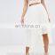 2017 hot selling high quality lady long white skirt