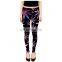 OEM Service fitness breathable colorful customized yoga bright compression tights leggings