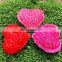 HI CE latest valentine's day gift red rose silk fabric heart-shaped wedding stage decoration