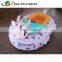 Children Amusement Park Inflatable Electric Bumper Boat / Water Park Equipment Dairy Cows Power Paddler Boat