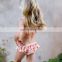 OEM design kids swimwear cute ruffle swimsuit little girl bathing suits 2018