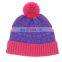 Custom pom pom beanie /knitted hat with custom label