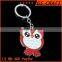 promotional logo embossed with color filled live animal keychain