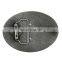 Zinc Alloy Casting 100mm Oval Shape Metal Buckle With Eagle Pattern