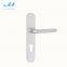 normal style round corner plate Aluminum door handle with cylinder hole Mortise door lever handle hot sales door lock handle