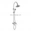 Top quality hotel classic antique brass rainfall in wall bath shower mixer