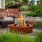 A588 Corten Steel Portable Gas Fire pit