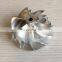TD04HL 20T Upgrade 50.00/61.01mm 6+6 Blades Turbocharger Billet/milling/aluminum 2618 Compressor Wheel