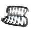 1 Pair Matte black Double Slat Line Front Grille Kidney grill for BMW 3 Series F30 F35 2012-2017