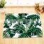 i@home Green palm trees leaves polyester shower curtain bathroom waterproof