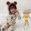 4196/High quality warm winter skin-frienndly cozy animal  kids pajamas bedroom sets