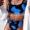 Sexy Bikini Mujer 2021 New Cow Print Swimsuit Women Two Pieces Push Up Biquini Brazilian Swimming Suit For Women Beach Swimwear