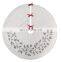 Decorative Faux Rabbit Fur Embroidery Sliver Christmas Tree Tree Skirt for Christmas