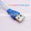 LED Flowing Extension Charger Cable 10 Years ODM & OEM Manufactory 3C Mobile Phone Accessories Adjustable Length Cable Data Line