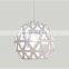 Post Modern Chandelier Globe LED Bar silver metal ball Single Pendant Light